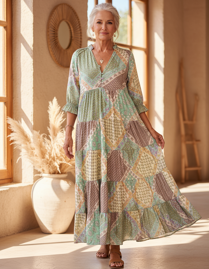 Floriana – Vestido boho estampado