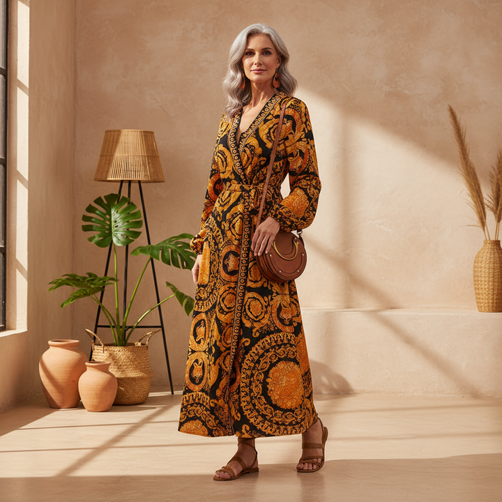 Fabiola – Vestido boho estampado