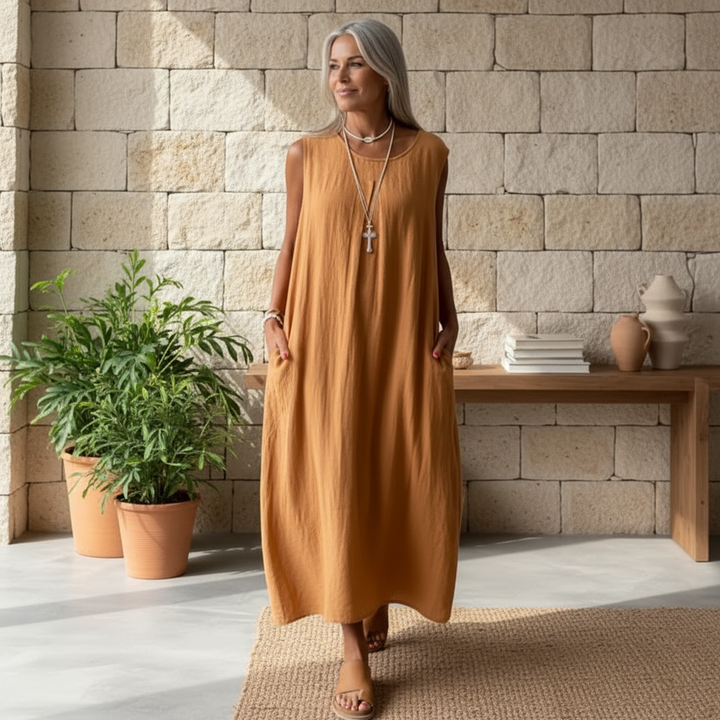 Amelia – Vestido boho sin mangas