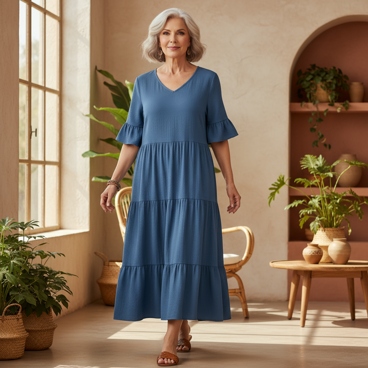 Avelina – Vestido boho fluido elegante