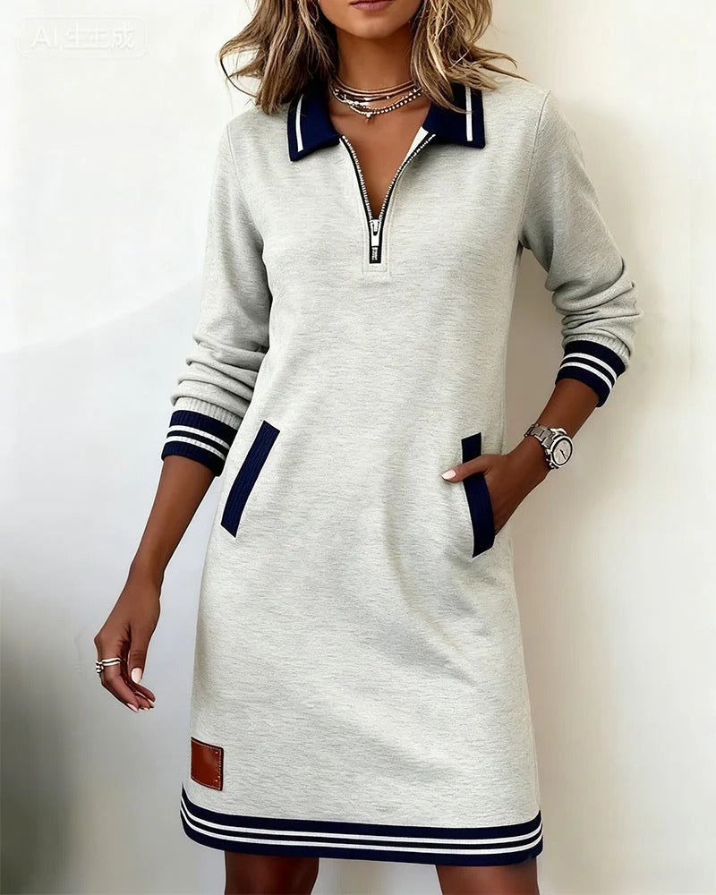 Sophie | Vestido Midi Elegante de Manga Larga