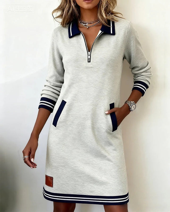 Sophie | Vestido Midi Elegante de Manga Larga
