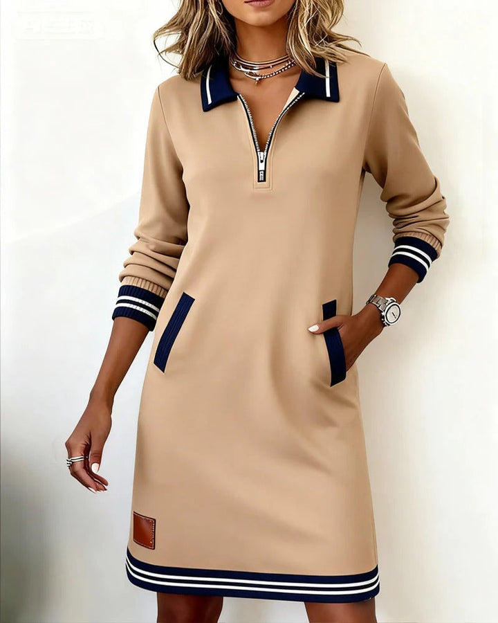 Sophie | Vestido Midi Elegante de Manga Larga