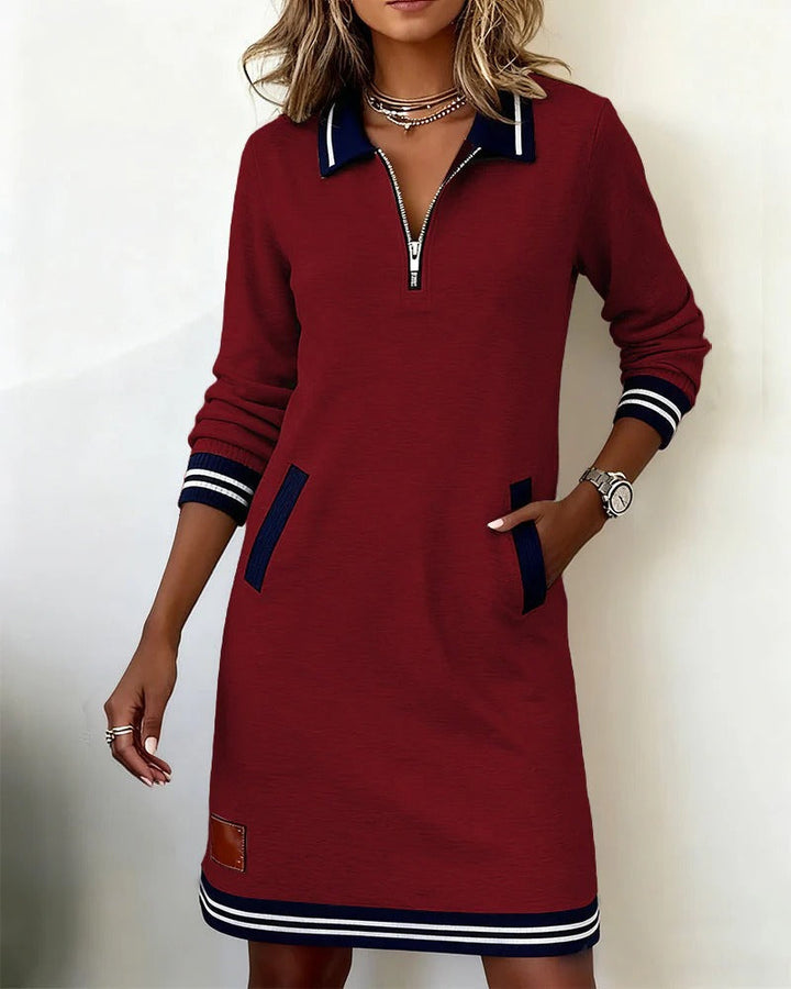 Sophie | Vestido Midi Elegante de Manga Larga