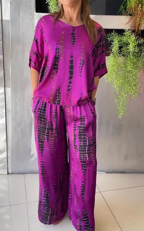 Marie - Conjunto de dos piezas estampado