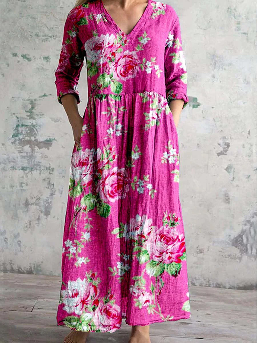 Rosalía – Vestido boho floral decidido