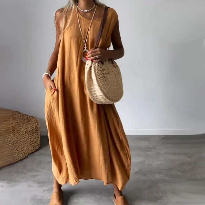 Amelia – Vestido boho sin mangas
