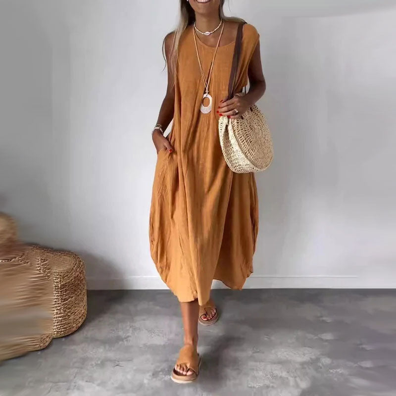 Amelia – Vestido boho sin mangas