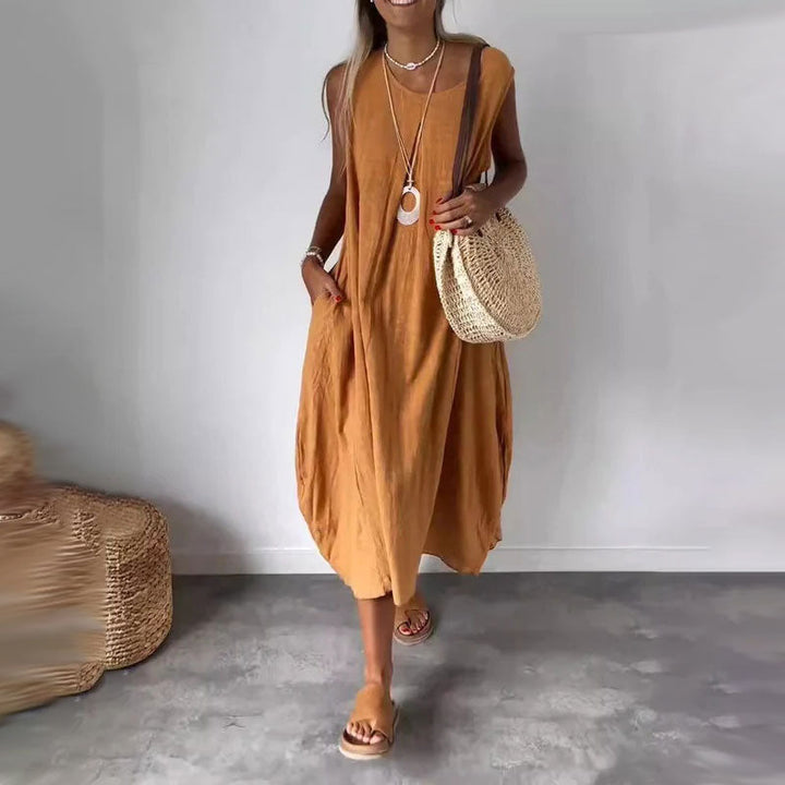 Amelia – Vestido boho sin mangas