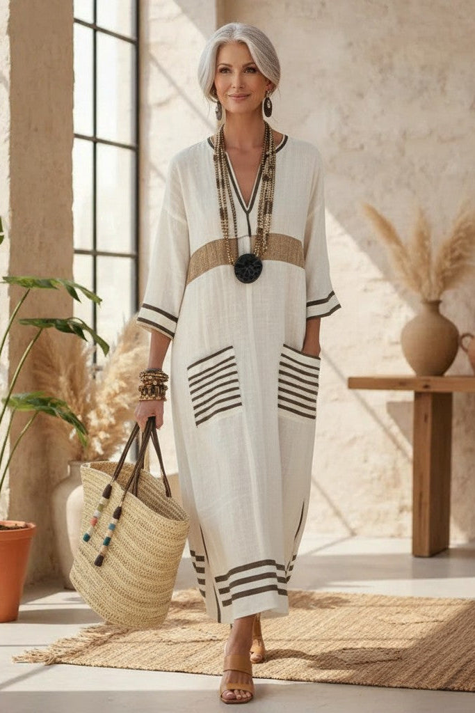 Allegra – Vestido boho maxi de verano