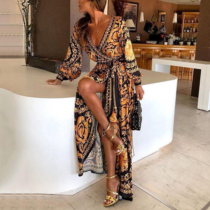 Fabiola – Vestido boho estampado